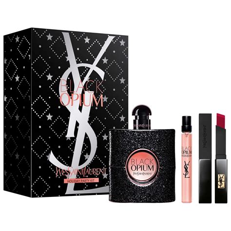 womens ysl black opium gift set|black opium 90ml gift set.